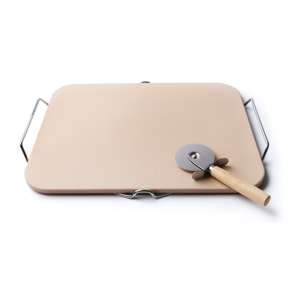 Pietra cottura 30,5×38 cm Excelsa – Nonsolopizza, Ceramica Beige