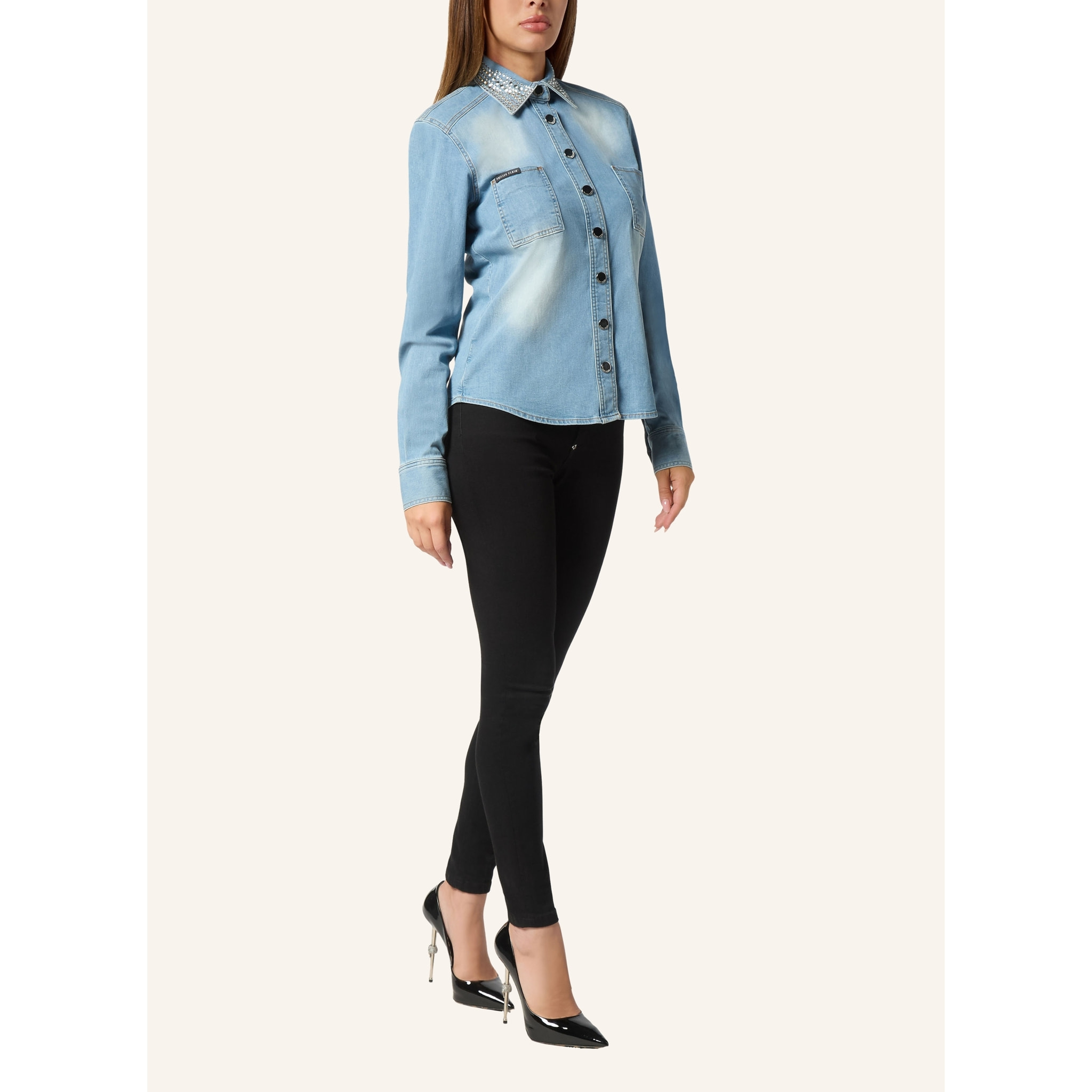 PHILIPP PLEIN Denim Shirt