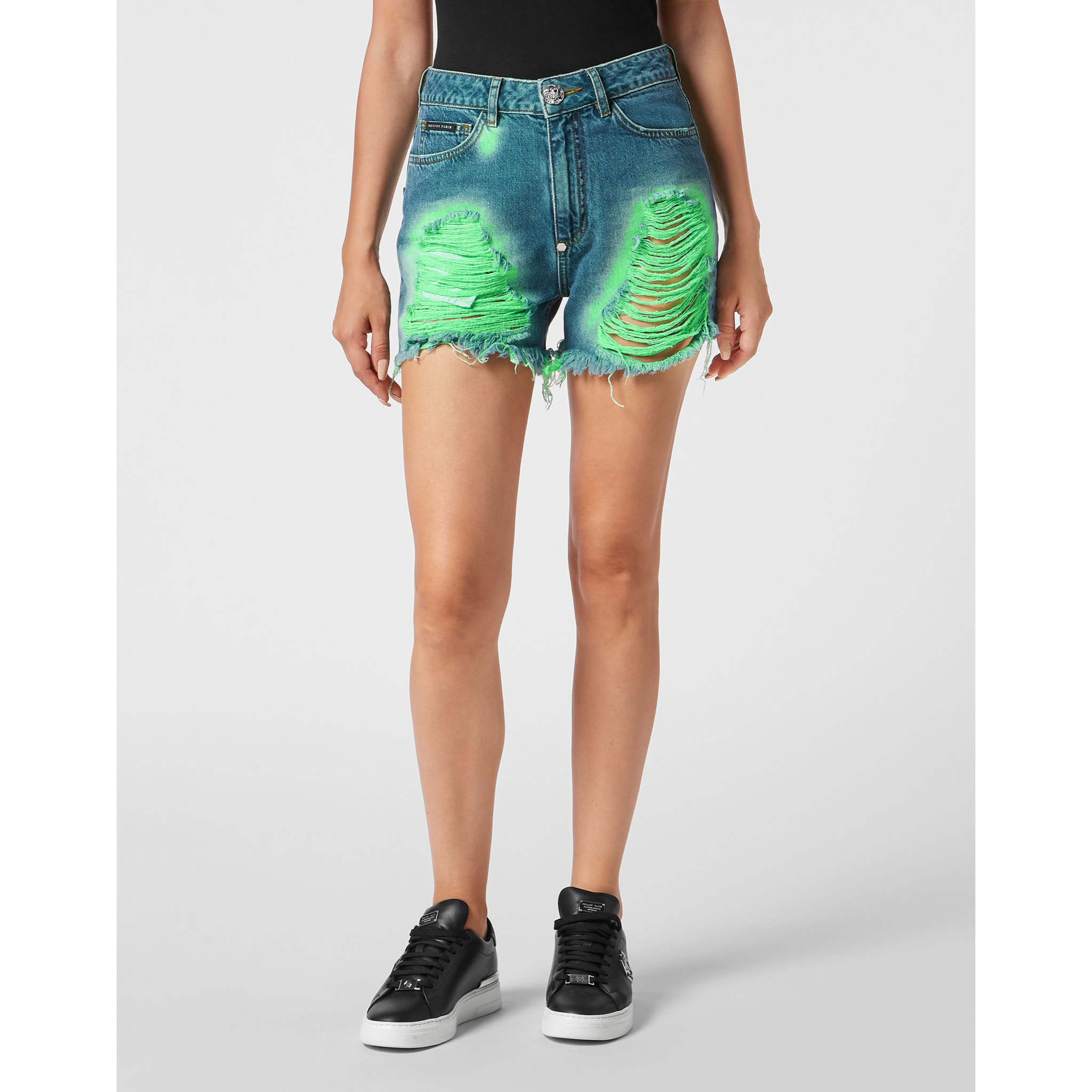PHILIPP PLEIN Pantaloncini di jeans