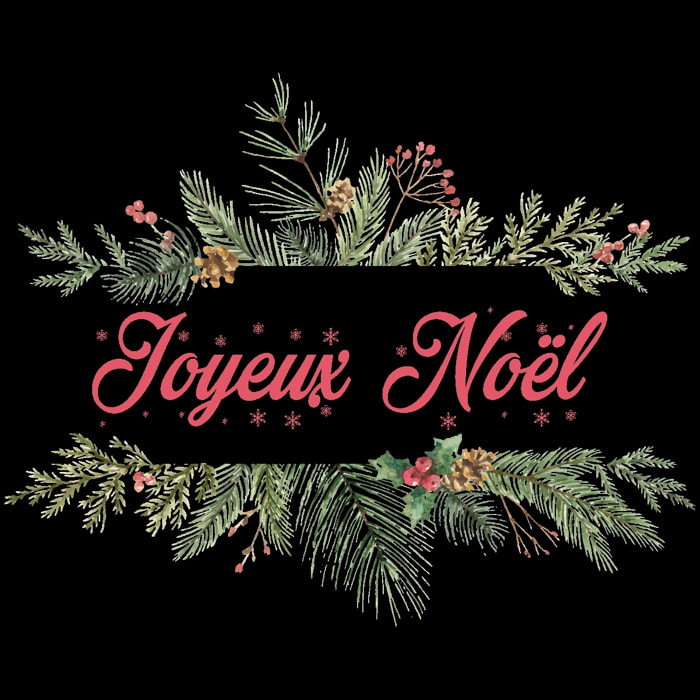 Sticker Noël Joyeux Noël branches de sapin - Autocollants stickers adhésifs noël - décoration fêtes