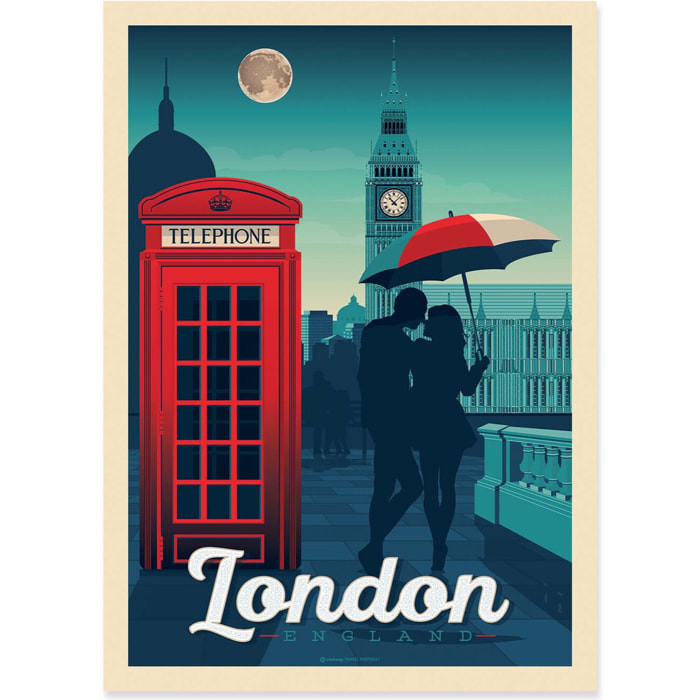 Affiche - London - Olahoop Travel Posters