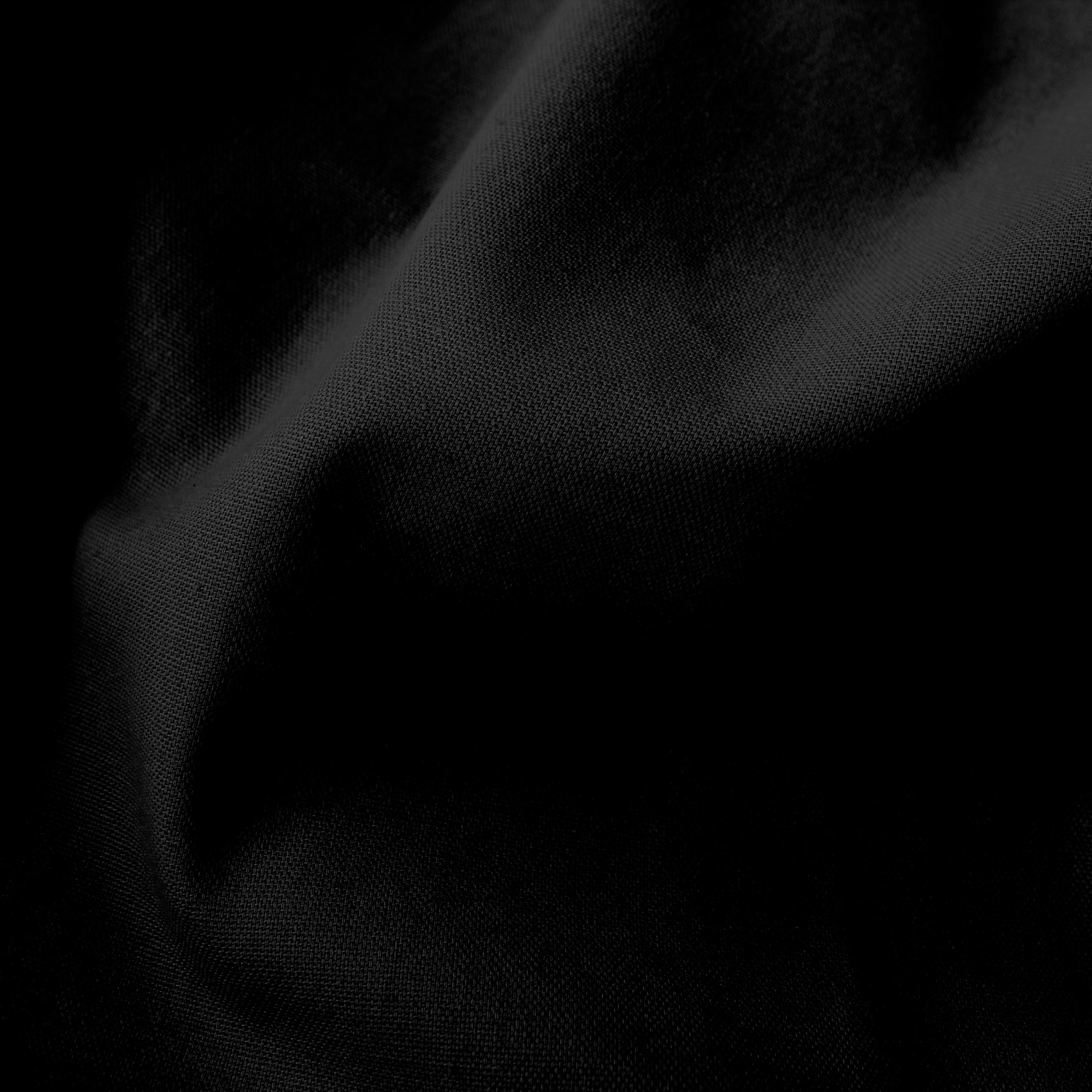 Rideau coloré en pur coton 8 œillets - Noir