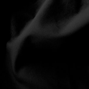 Rideau coloré en pur coton 8 œillets - Noir