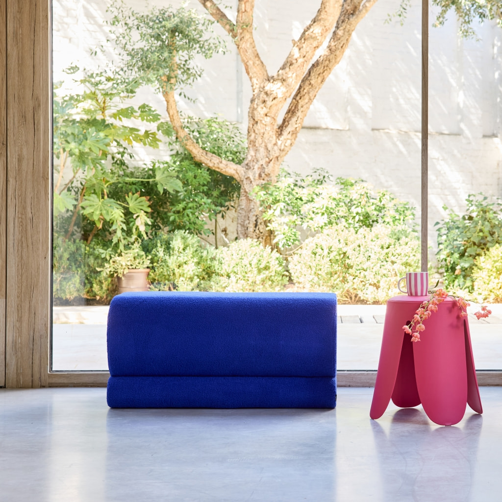 Banc design revêtement bouclette 1-2 places SASHA