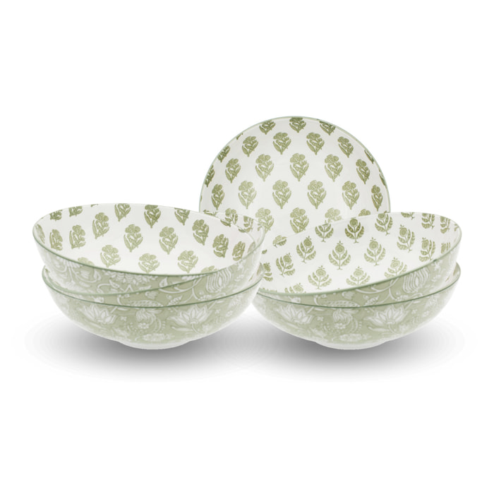Lot de 6 assiettes creuses, SOLIMAN