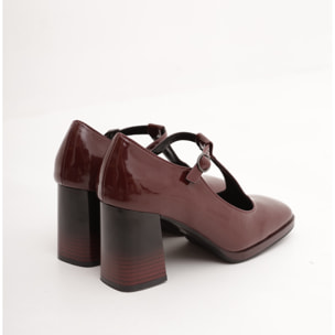 DECOLLETE' BABY TACCO CHOCOLA' BORDEAUX