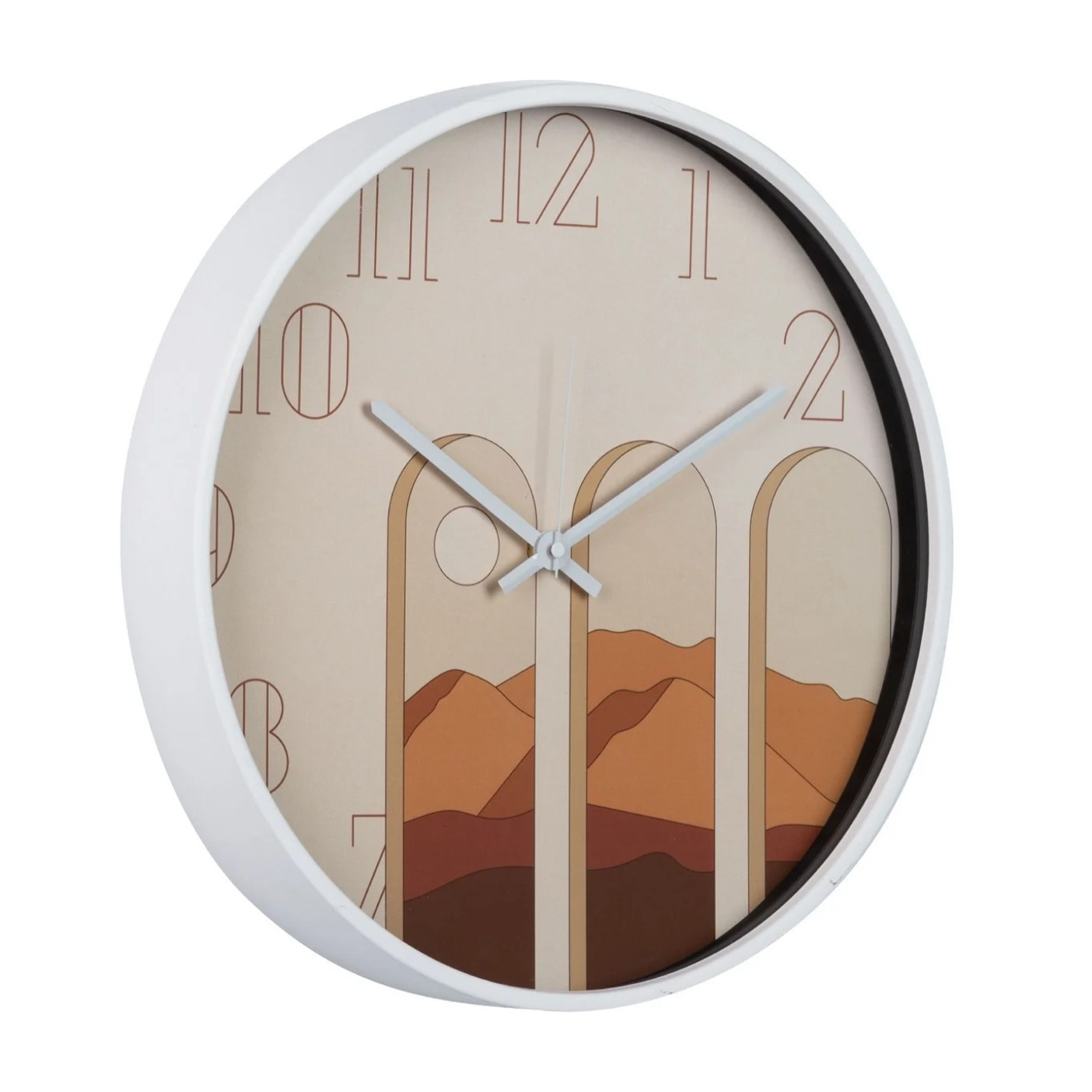 Reloj Pared Metal Blanco 40x4,5x40 Cm