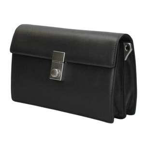 Borsa a tracolla da donna Made in Italy - Modello Valoria - 100% pelle - 24.0 x 15.0 x 7.0 cm