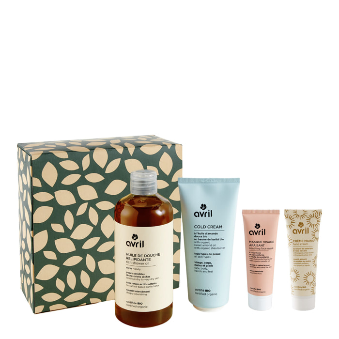 Cocooning - Coffret Huile de Douche Relipidante 500 ml + 2 Produits