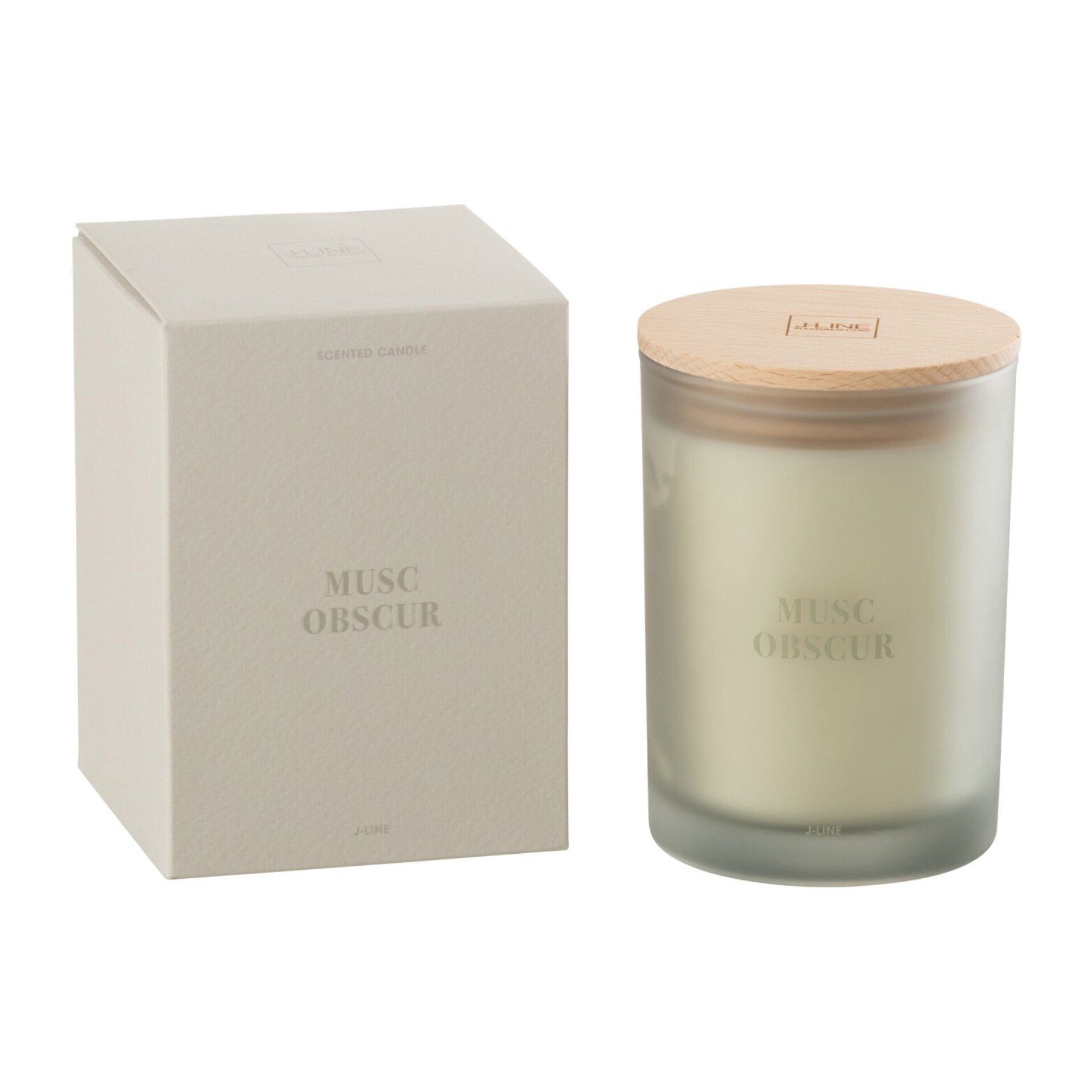 J-Line bougie parfumée Accords Essentiels - Musc Obscur - bleu - 38H