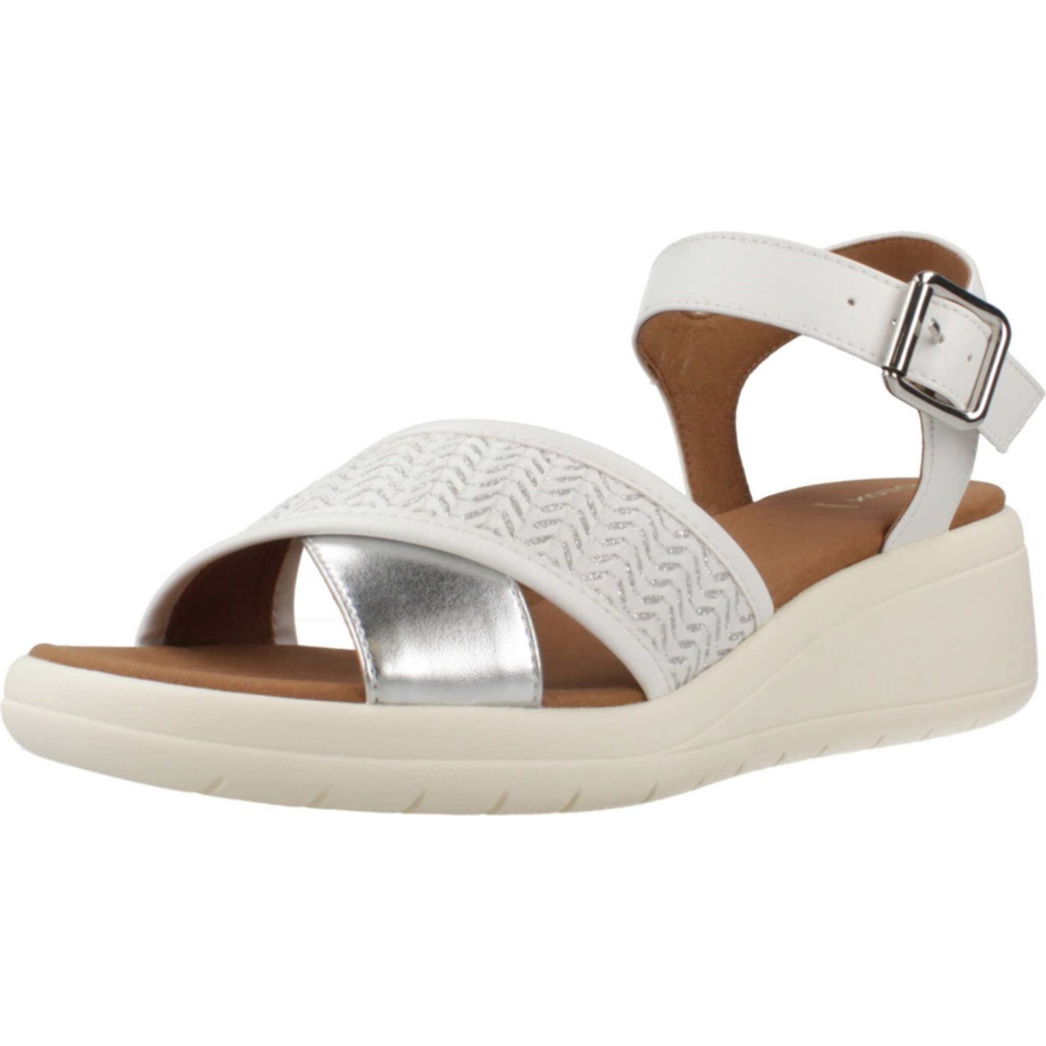 Sandalias Mujer de la marca GEOX  modelo D MELICONIA White