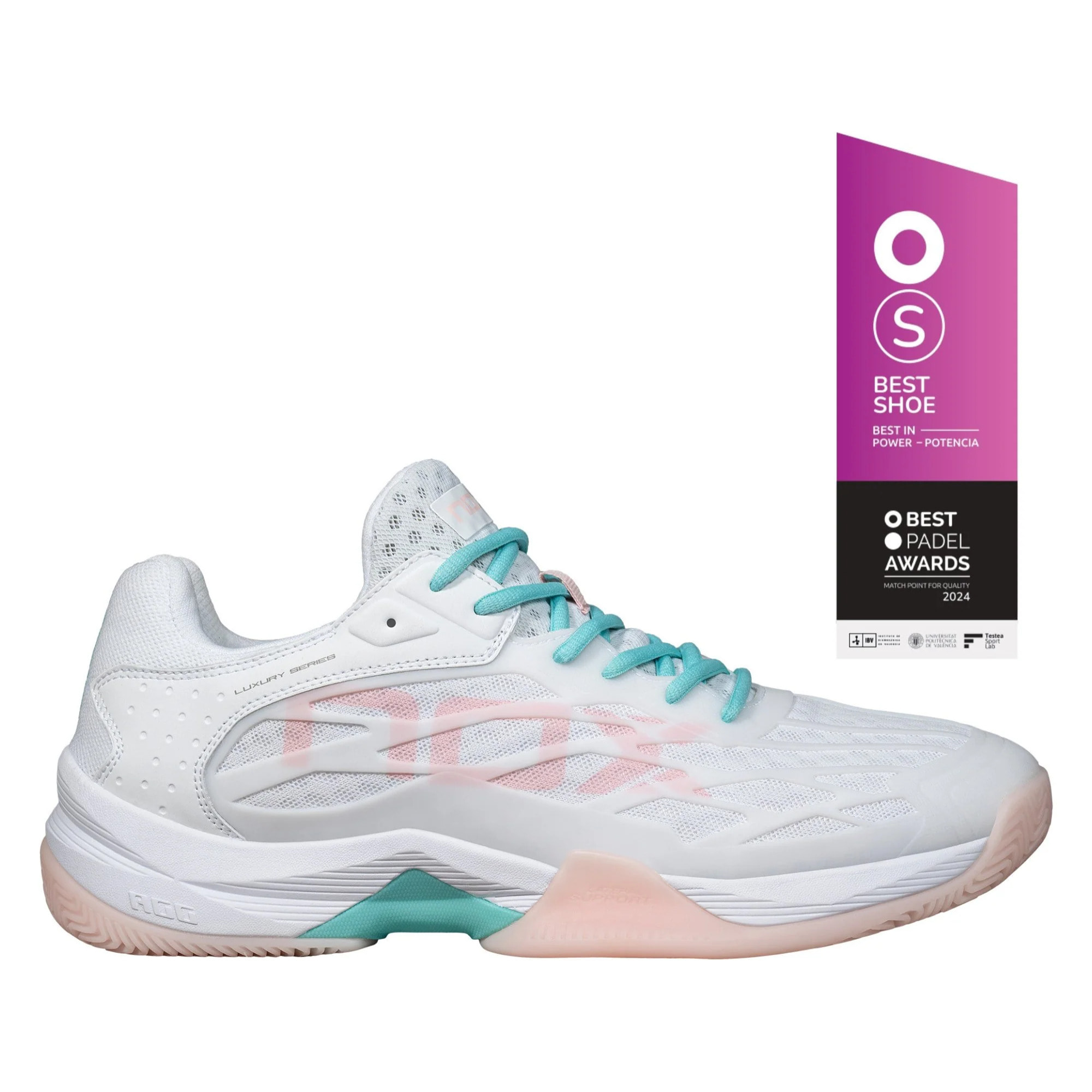 Zapatillas de pádel AT10 LUX Blanco/Potpurri