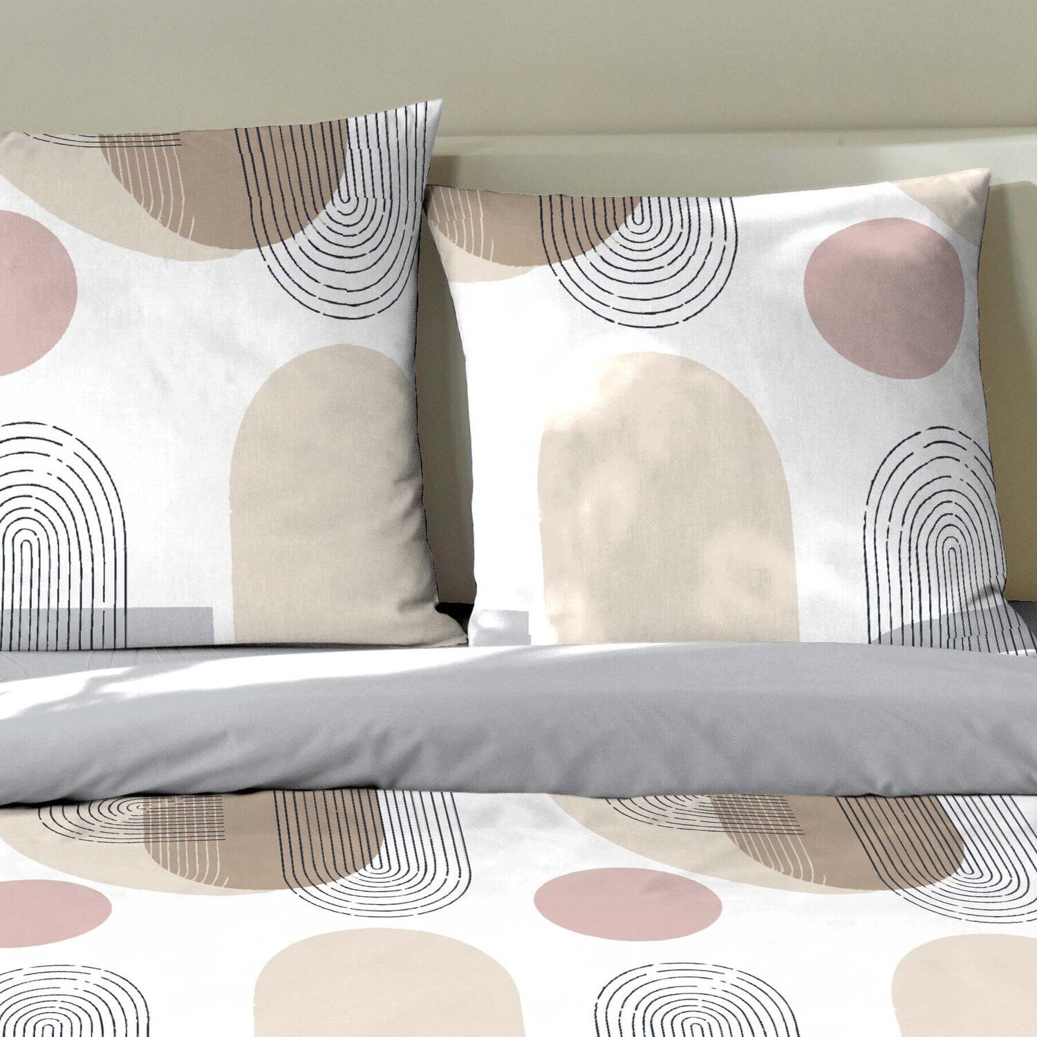 Parure housse de couette 2pcs 100% coton 51 fils_simo