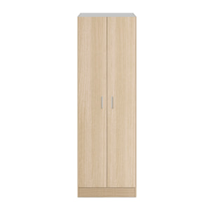 Armario Multiusos 2 Puertas 180x58x37 Cm Roble