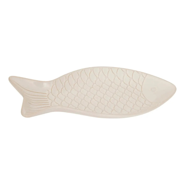 Coupelle poisson Oceania 30,7x16,3cm blanc