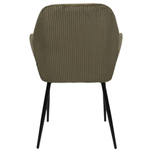 Fauteuil Cotele Scott Vert - Lot De 2