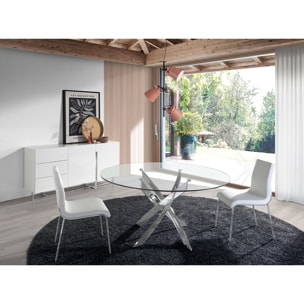 Mueble de TV de Angel Cerda de DM y acero 180x42x85cm