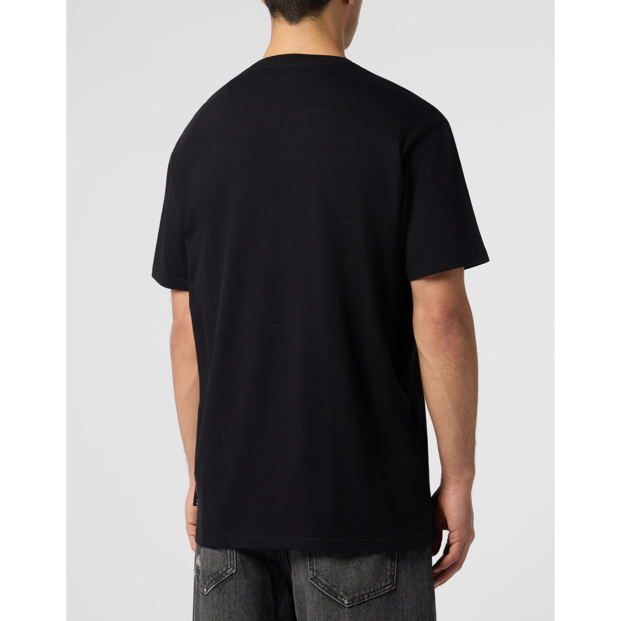 PHILIPP PLEIN Camiseta de cuello redondo y manga corta HEXAGON