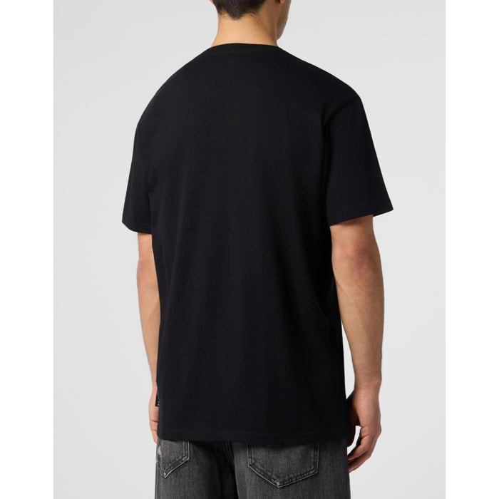 PHILIPP PLEIN Camiseta de cuello redondo y manga corta HEXAGON