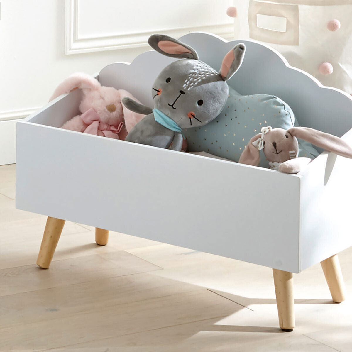 Coffre enfant "Nuage" blanc
