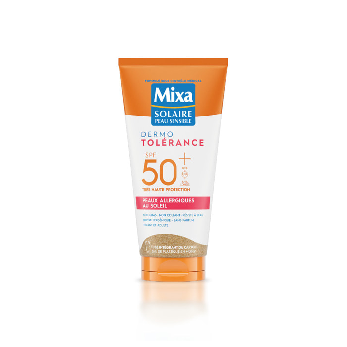Mixa Dermo Tolérance Lait Solaire Peaux Allergiques au Soleil SPF50+ 175ml