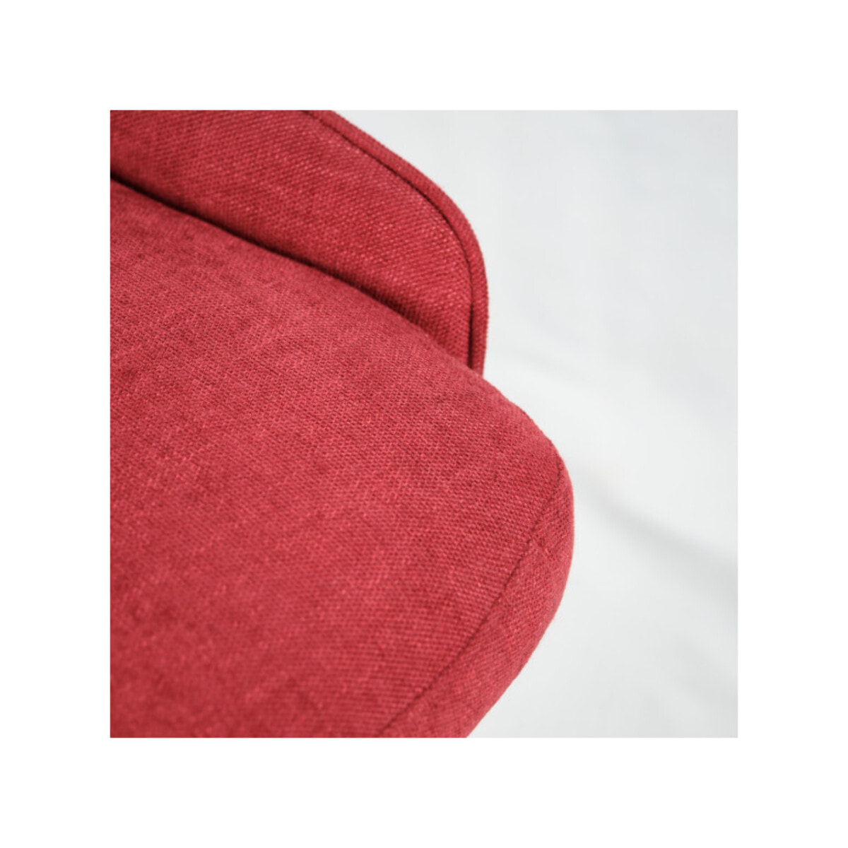 Chaise en tissu avec piétement en métal noir - TIRANA