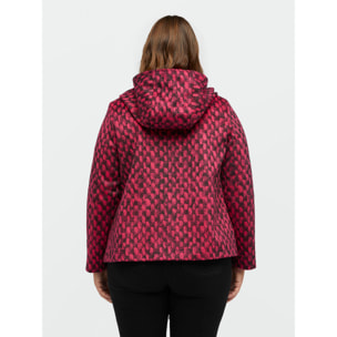 Fiorella Rubino - Chaqueta bicolor con capucha - Fuchsia