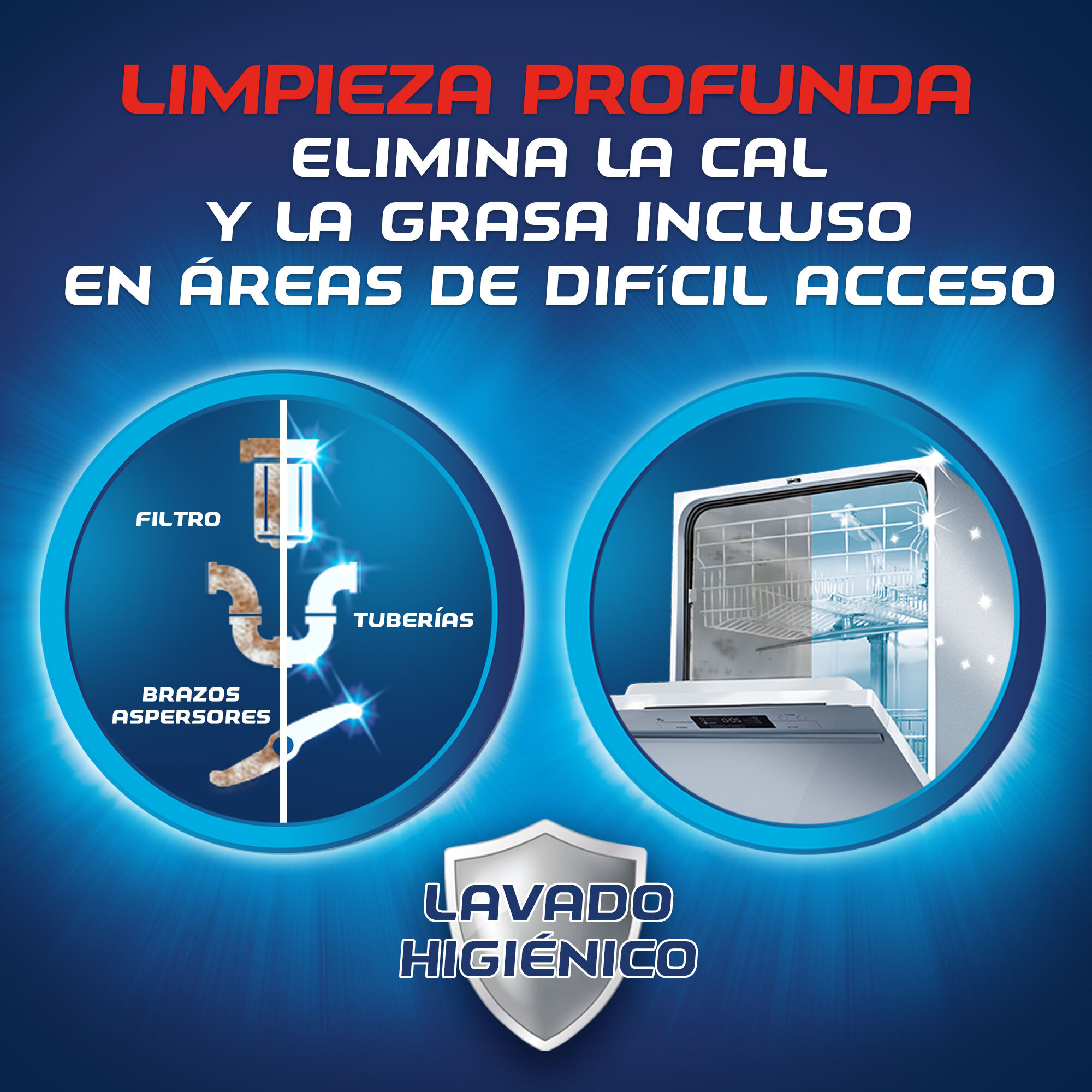 Finish Limpiamáquinas limpieza profunda para el Lavavajillas Limón - Pack ahorro de 3