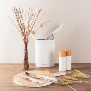 tabla de corte redonda de 38x28x1,5cm en madera de haya