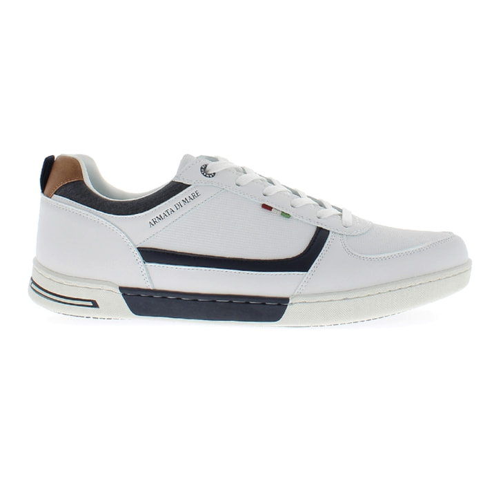 Armata di Mare Scarpe Uomo Sneakers Casual Stringate con Soletta Rimovibile in Memory Foam AMU S24M529 Off White