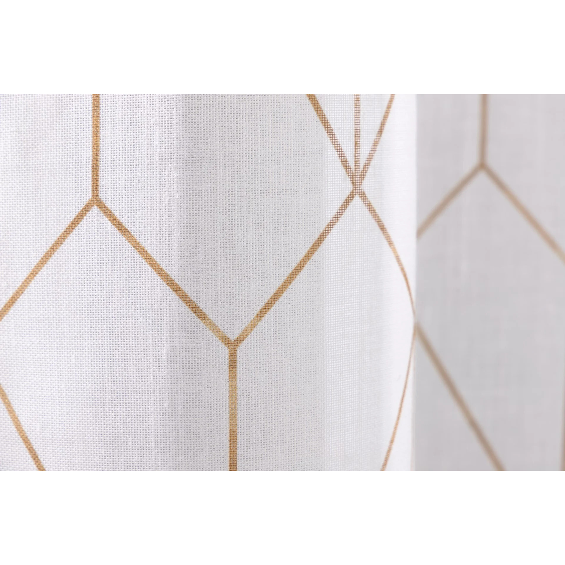 Visillo Lino Juno Formas Geometricas 140x270 Cm