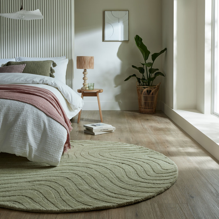 Tapis en laine rond MESMERISE