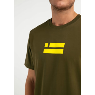 Camiseta Básica Flag T-Shirt Khaki D.Franklin