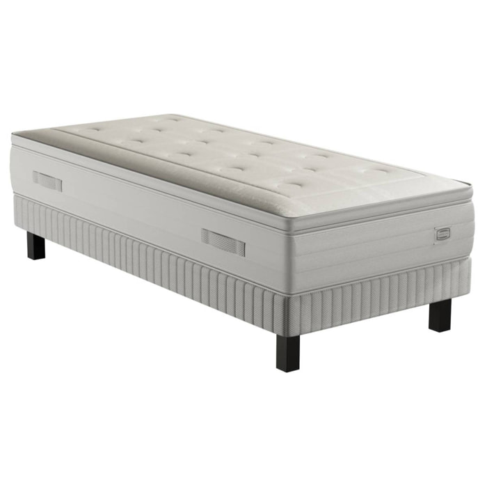 Ensemble REFLEXION matelas H33 ressort ensachés, ferme, sommier