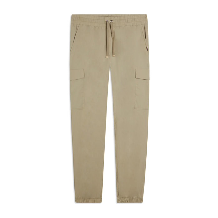 Pantaloni Cargo in Popeline elasticizzato