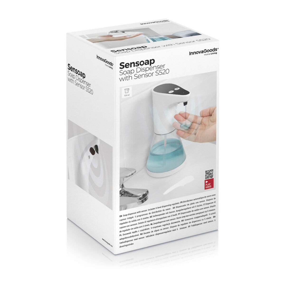 Dispensador de Jabón Automático con Sensor Sensoap InnovaGoods