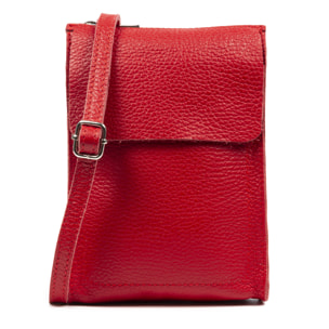 Albaretto Bolso bandolera de mujer de piel auténtica acabado Dollaro