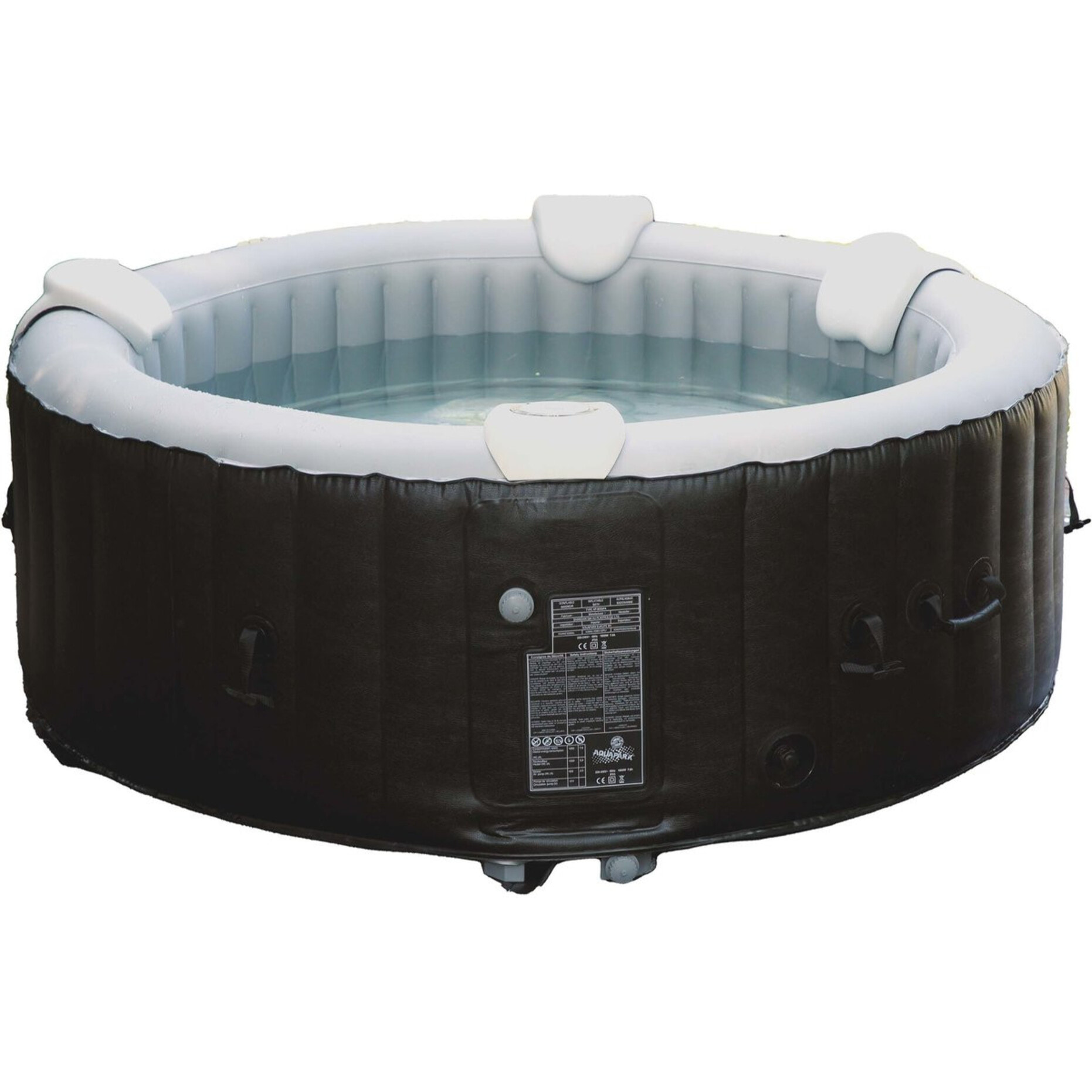 Lot de 2 Appuie-têtes et 1 Porte-gobelet pour Spa