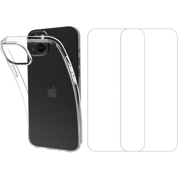 Coque ESSENTIELB iPhone 15 Plus coque + Verre trempé