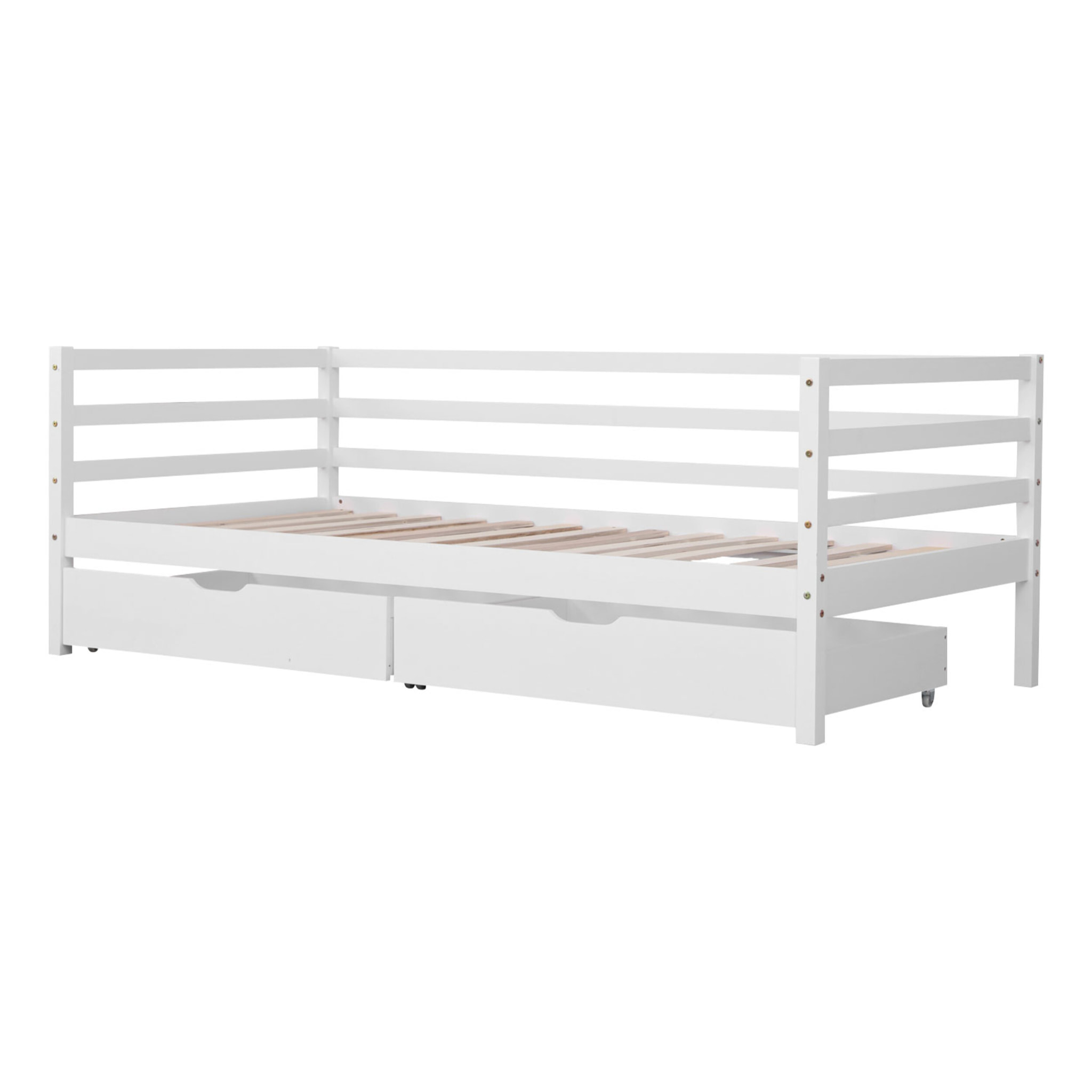 Lit banquette pour enfant 190x90cm avec tiroirs JULES