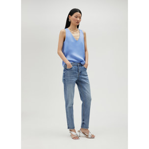 Top basic con spalline