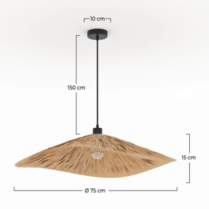 Suspension en raphia 75 cm - Stellaire