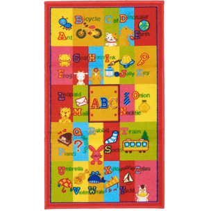 Tapis enfant Lavable 30° motif animaux MEMO