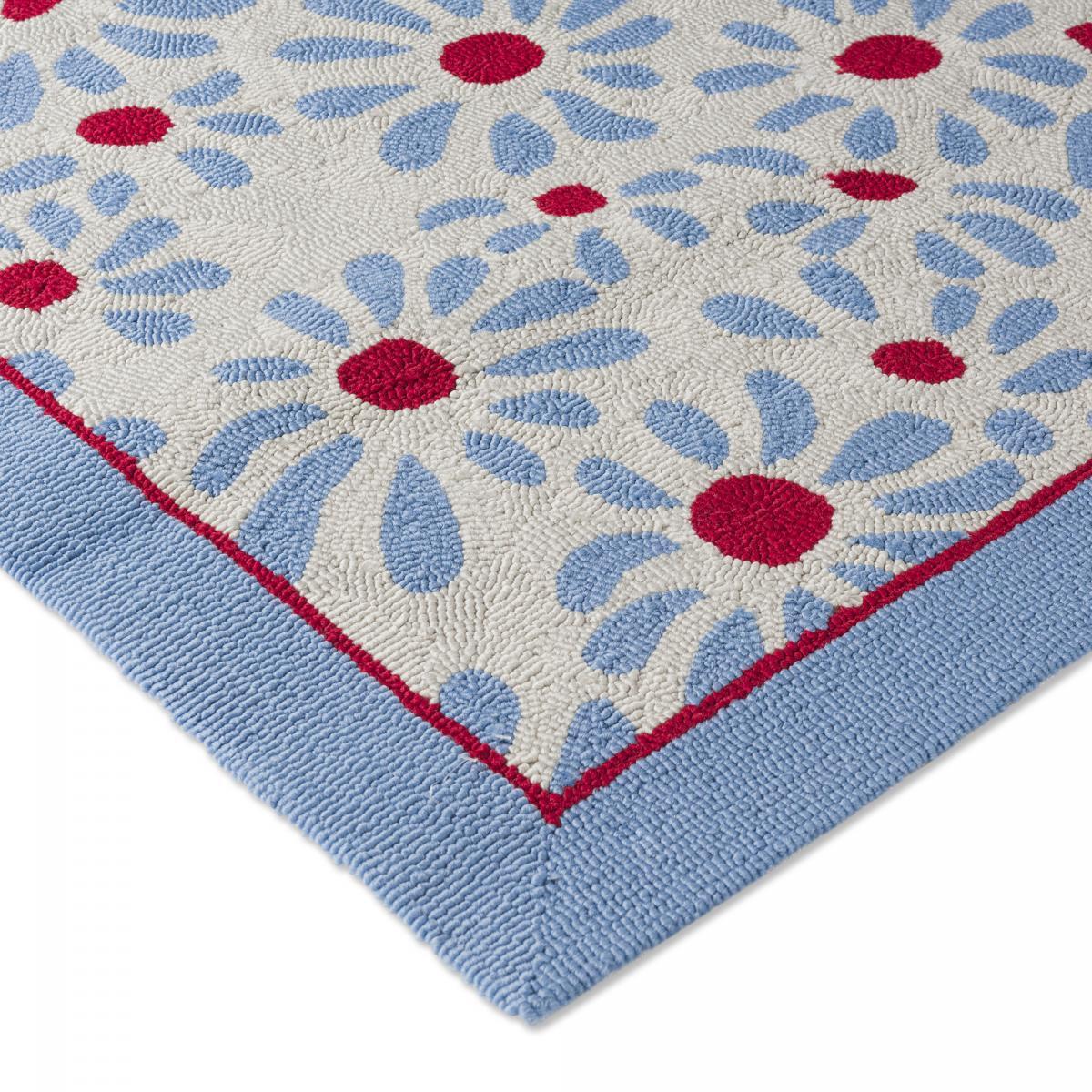 Tapis extérieur kilim fait main rectangle CHICDOUI