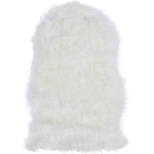 Cocooning - Tapis fausse fourrure blanc imitation peau de mouton