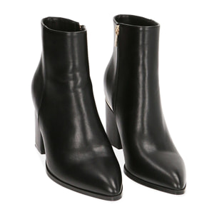 Ankle boots neri, tacco 7,5 cm