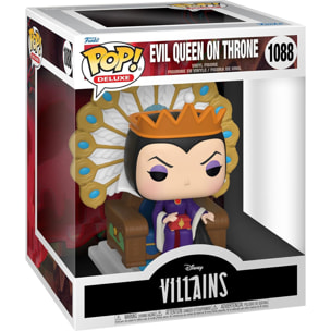 Disney Villains Funko Pop! Deluxe Vinile Figura Regina Cattiva sul Trono 9 Cm