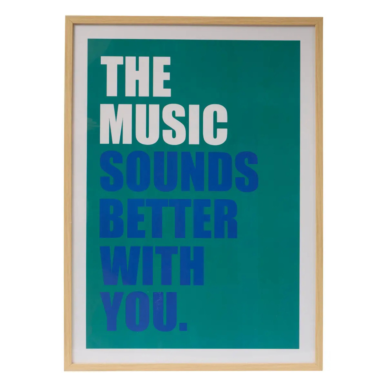 Affiche encadrée Darius vert cèdre 50x70cm