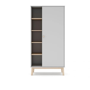 Armario juvenil Misty Breeze Blanco - Oak Soft