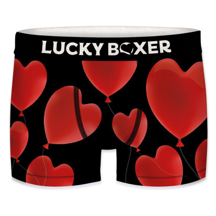 2 calzoncillos lucky boxer diseño de corazones y emojis